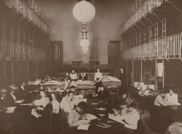  Interior of the von Ranke Library, circa 1900
